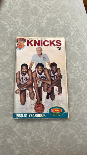 1980-1981 NBA New York Knicks media guide yearbook / Richardson / Williams