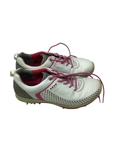 Used Ecco Womens Golf Shoes White Senior 8.5 11347-S000251617