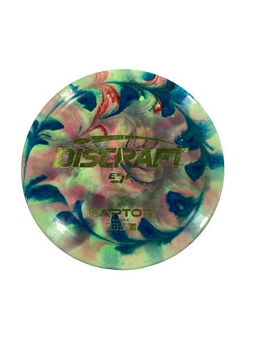 Used Discraft ESP RAPTOR Disc Golf Driver Green 11884-S000049297