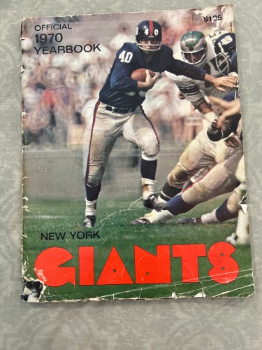 Official 1970 New York Giants Yearbook