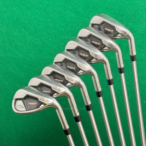 Callaway Rogue ST MAX OS LITE 5-AW Iron Set AeroTech SteelFiber fc 90 F4 Stiff