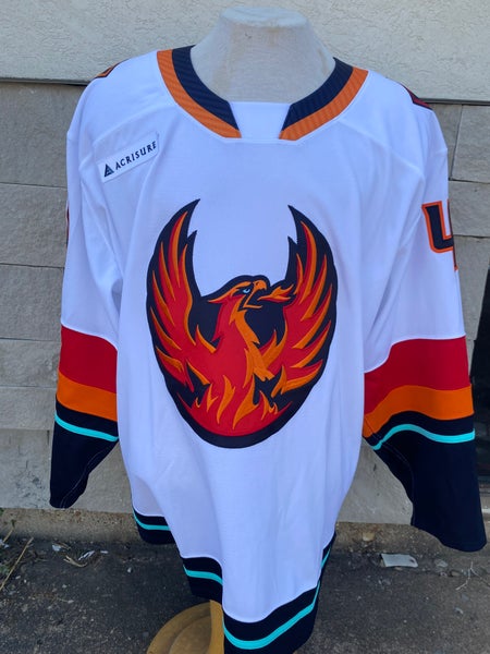 CCM Pro Stock Coachella Valley Firebirds White Game Jersey MIETTINEN 7382