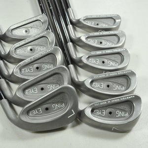 Ping Eye 2 Plus-No-Plus 3-W,SW,LW Iron Set Stiff Flex RH KBS Tour Steel # 196968