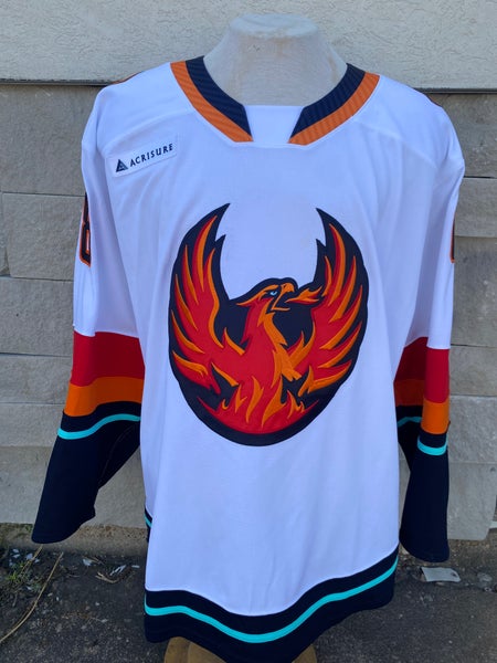 CCM Pro Stock Coachella Valley Firebirds White Game Jersey PRICE 7382