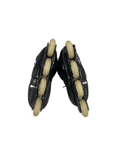 Used Rollerblade SPITFIRE Junior Rec Fitness Skates Black Adjustable 11847-S000027833