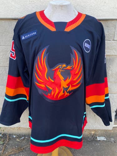 CCM Pro Stock Coachella Valley Firebirds Blue Game Jersey MIETTINEN 7382