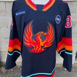 CCM Pro Stock Coachella Valley Firebirds Blue Game Jersey HAMMELL 7382