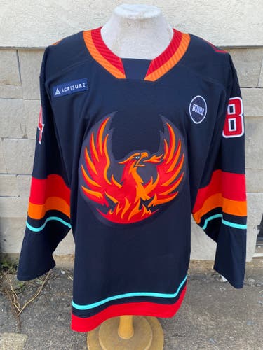 CCM Pro Stock Coachella Valley Firebirds Blue Game Jersey HAMMELL 7382