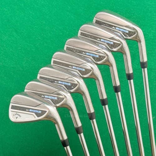 Callaway Paradym 2024 Ai SMOKE 4-PW Iron Set TT Elevate MPH 95 Steel Stiff