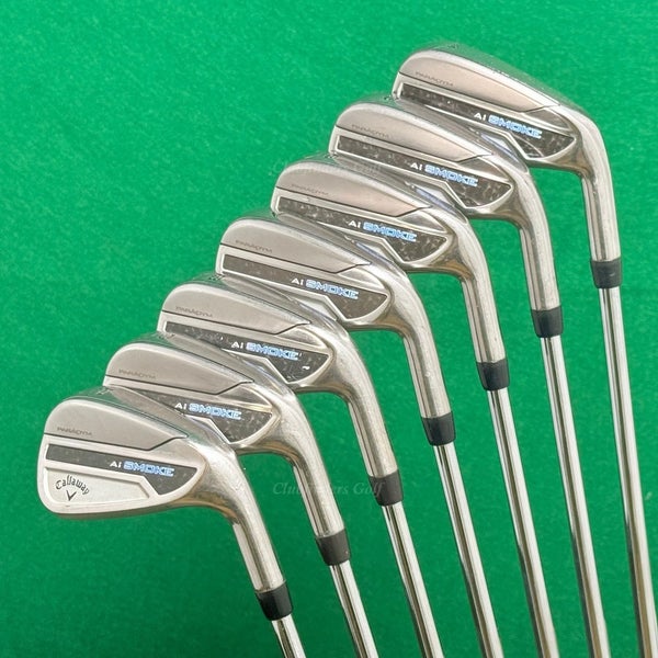 Callaway Paradym 2024 Ai SMOKE 4-PW Iron Set TT Elevate MPH 95 Steel Stiff