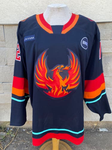 CCM Pro Stock Coachella Valley Firebirds Blue Game Jersey JOSEPHSON 7382
