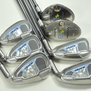 TaylorMade Burner Plus 4-5H, 6-PW Iron Set Ladies Flex Right Graphite # 199364