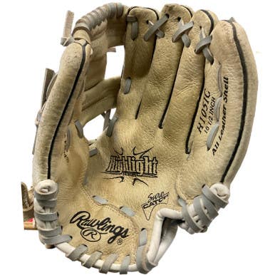 Used Rawlings HIGHLIGHT SERIES RH Throw Fastpitch Gloves Tan 10 1/2" 11859-S000023701