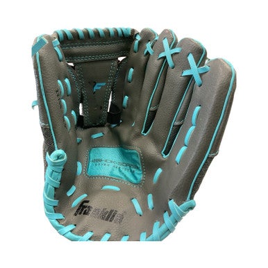 Used Franklin SHOK-SORB RH Throw Fastpitch Gloves Grey 10 1/2" 11859-S000023697