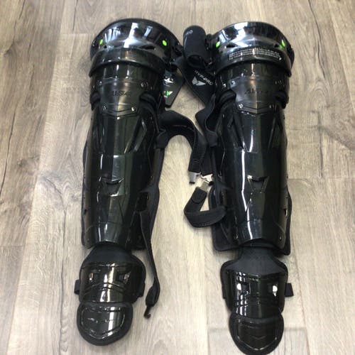 All Star MVP Pro Catcher's Leg Guard Adult Large Black Lightly Used