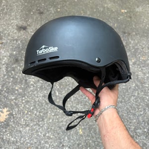 Used Black Snowboarding Helmet