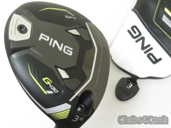 PING G430 SFT HL Fairway 16° 3 Wood TOUR 2.0  75 Stiff Flex +Cover .. MINT
