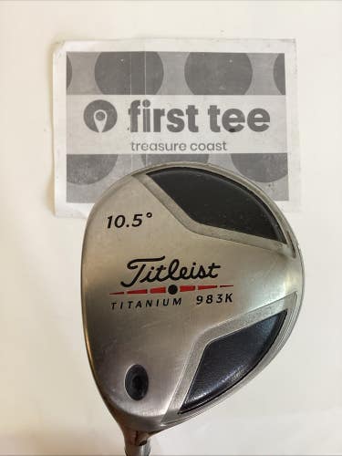 Titleist 983K Titanium Driver Lefthanded LH 10.5* With Regular Graphite Shaft