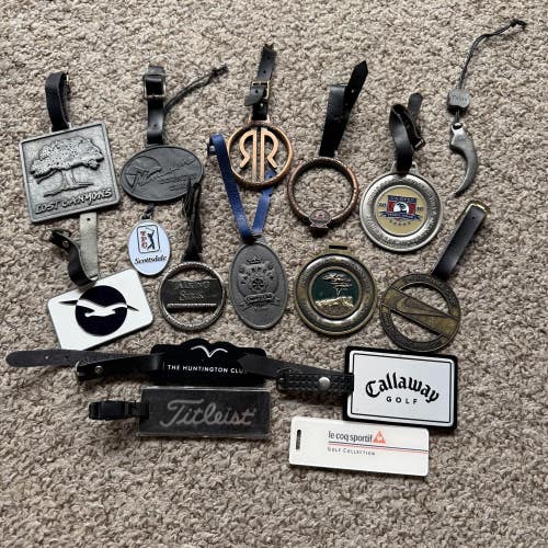 Golf Bag Tags Pebble Beach, Titleist, Callaway, Nike, And More $8ea or 2 for $12