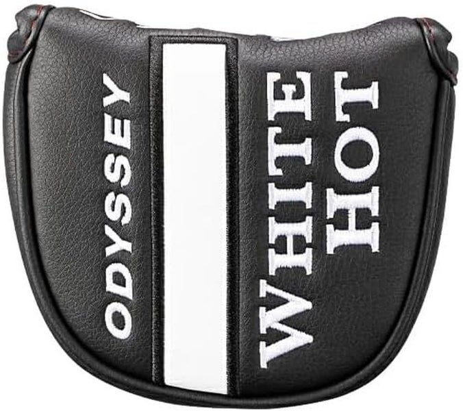 Odyssey White Hot Versa Putter Headcover (Black/White, MALLET) Magnetic Cover
