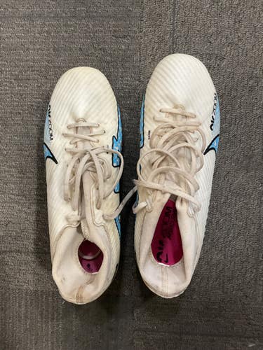 Used Nike AIR ZOOM MERCURIAL Soccer Cleats White Senior 8.5 11614-S000217794