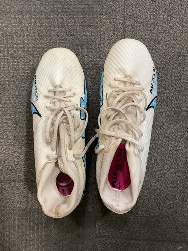 Used Nike AIR ZOOM MERCURIAL Soccer Cleats White Senior 8.5 11614-S000217794