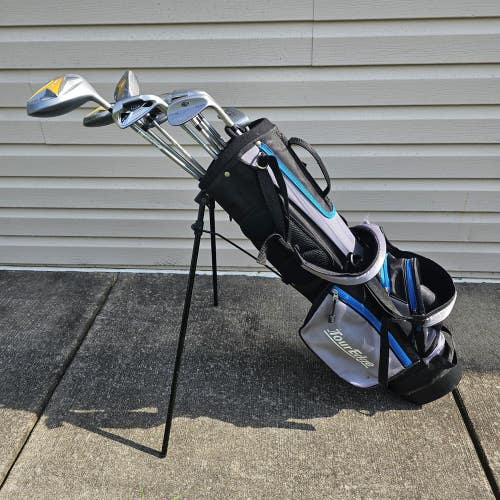 USKG Wt-10s DV3 11 Club Set Driver, 3H, 4H, 5-PW, SW, Putter & Bag For 63"