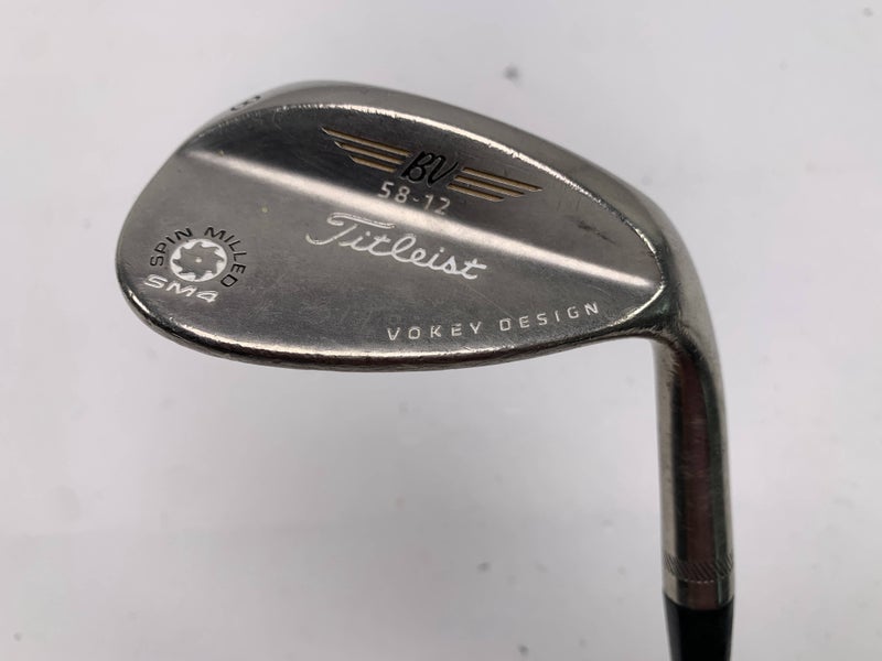 Titleist Vokey Spin Milled SM4 Black Lob Wedge LW 58* 12 DG S200 Stiff RH