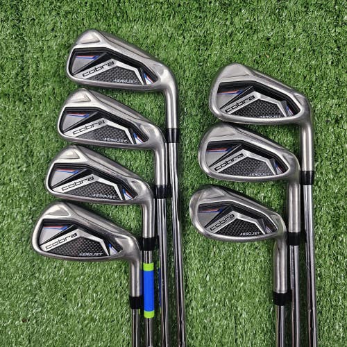Cobra Aerojet Iron Set 5-PW SW KBS Tour Lite Stiff Flex Steel Shafts RH Standard
