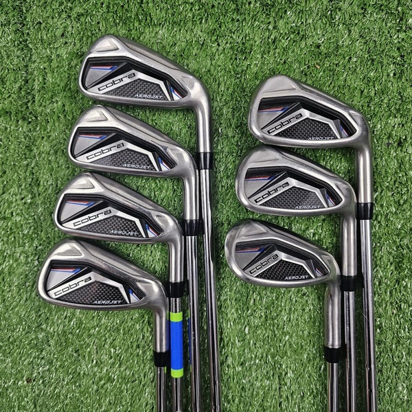Cobra Aerojet Iron Set 5-PW SW KBS Tour Lite Stiff Flex Steel Shafts RH Standard