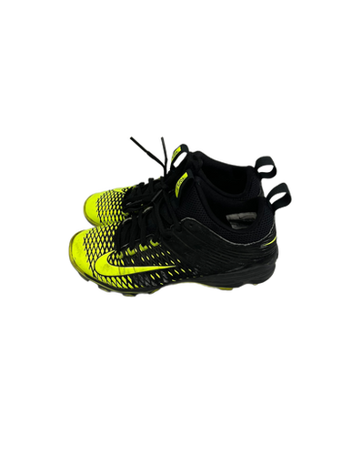 Used Nike TROUT BB/SB Cleats Black And Optic Yellow Junior 06 11692-S000139031