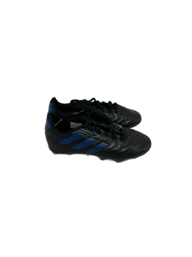 Used Adidas GOLETTO Soccer Cleats Black And Navy Blue Junior 01.5 11692-S000139044