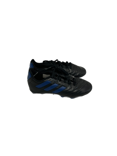 Used Adidas GOLETTO Soccer Cleats Black And Navy Blue Junior 01.5 11692-S000139044
