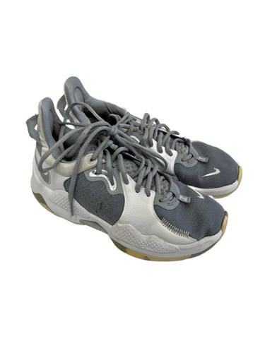 Used Nike PG 5 TB Basketball Shoes M White And Grey Senior 6 11692-S000139058