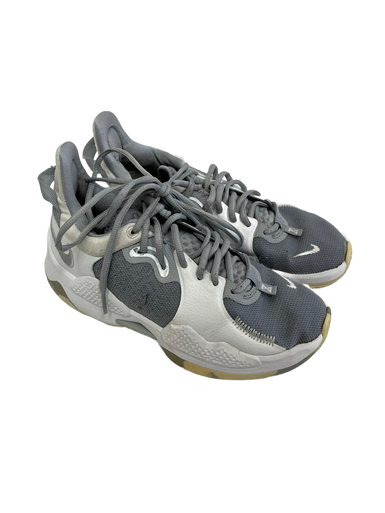 Used Nike PG 5 TB Basketball Shoes M White And Grey Senior 6 11692-S000139058