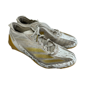 Used Adidas ADIZERO Adult FB Cleats White And Gold Senior 8 11692-S000139057