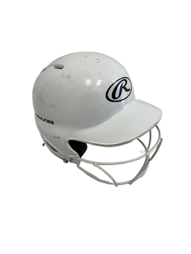 Used Rawlings MLTBH-R1 Batting Helmet w/Mask White One Size 11692-S000139077