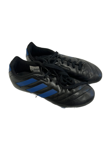 Used Adidas GOLETTO Soccer Cleats Black And Navy Blue Junior 01.5 11692-S000139087