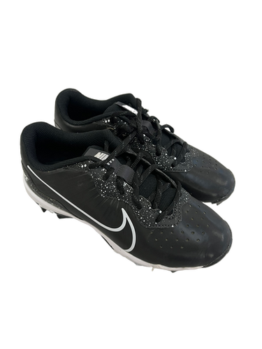 Used Nike ALPHA HUARACHE BB/SB Cleats Black Junior 04.5 11692-S000139094