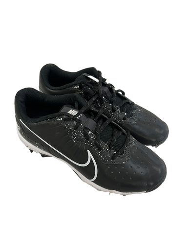 Used Nike ALPHA HUARACHE BB/SB Cleats Black Junior 04.5 11692-S000139094