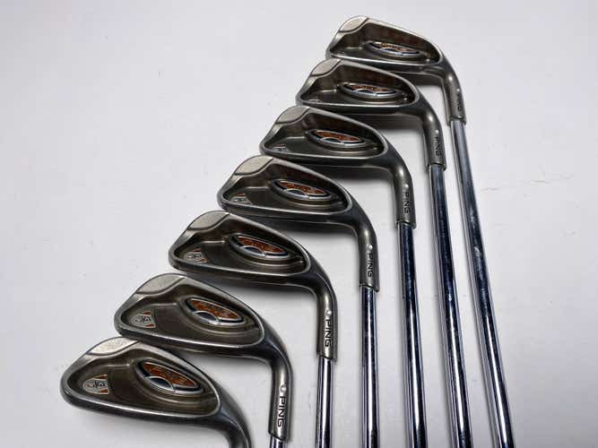 Ping G10 Iron Set 5-PW+SW Silver Dot 4* Up AWT Regular Steel Mens RH