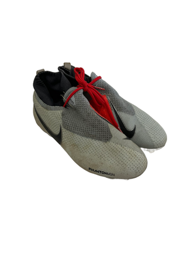 Used Nike PHANTOM VSN Soccer Cleats Grey Junior 05.5 11692-S000139097