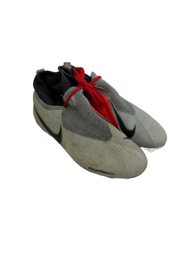 Used Nike PHANTOM VSN Soccer Cleats Grey Junior 05.5 11692-S000139097