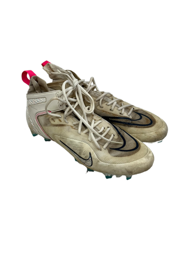 Used Nike ALPHA HUARACHE 8 ELITE LAX Cleats Mens White Senior 11 11692-S000139099