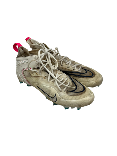 Used Nike ALPHA HUARACHE 8 ELITE LAX Cleats Mens White Senior 11 11692-S000139099