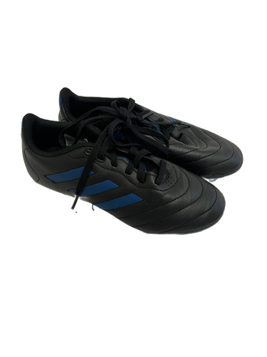 Used Adidas GOLETTO Soccer Cleats Black And Navy Blue Junior 03.5 11692-S000139133