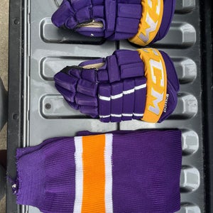 CCM HG4PC Gloves 14" Pro Stock (Used)