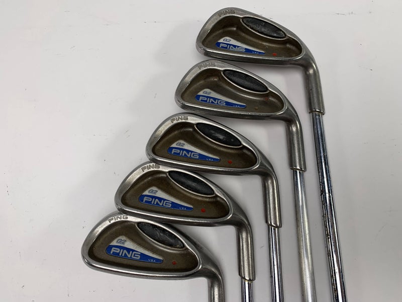 Ping G2 Iron Set 6-PW Red Dot 1* Flat TFC 100 Stiff RH Undersize Grips