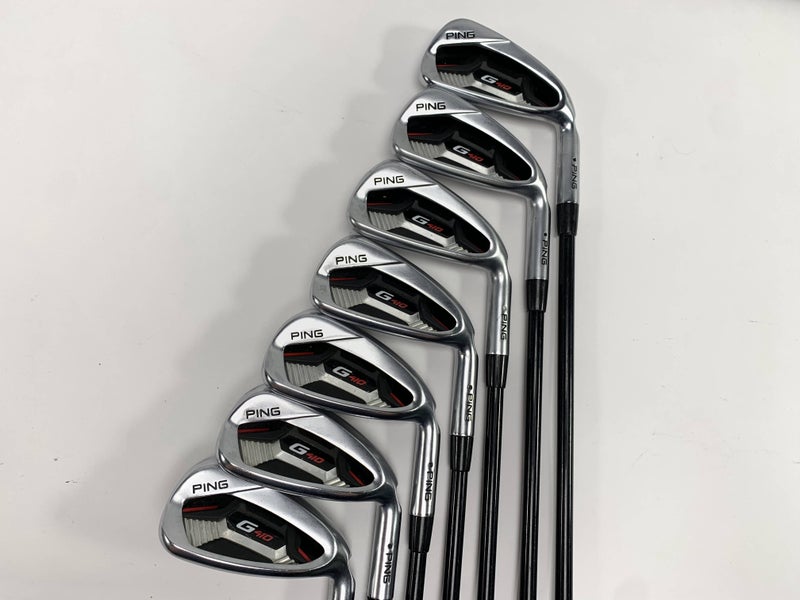 Ping G410 Iron Set 4-PW Black Dot Alta Distanza 40g Senior Graphite Mens RH