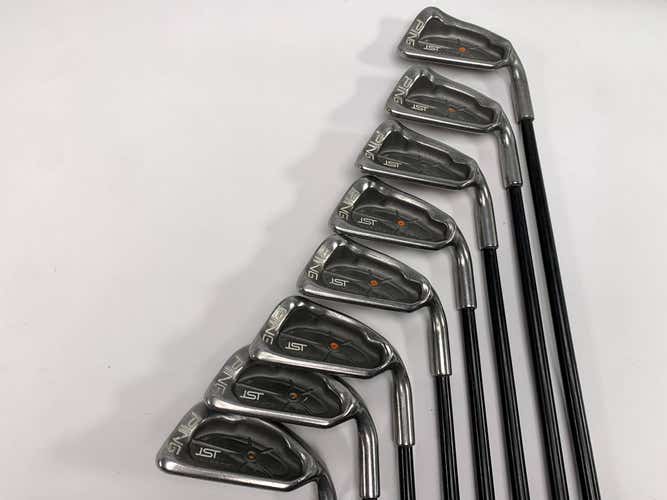 Ping ISI Iron Set 4-PW+SW Orange Dot 2* Flat 350 Series Senior Graphite Mens RH
